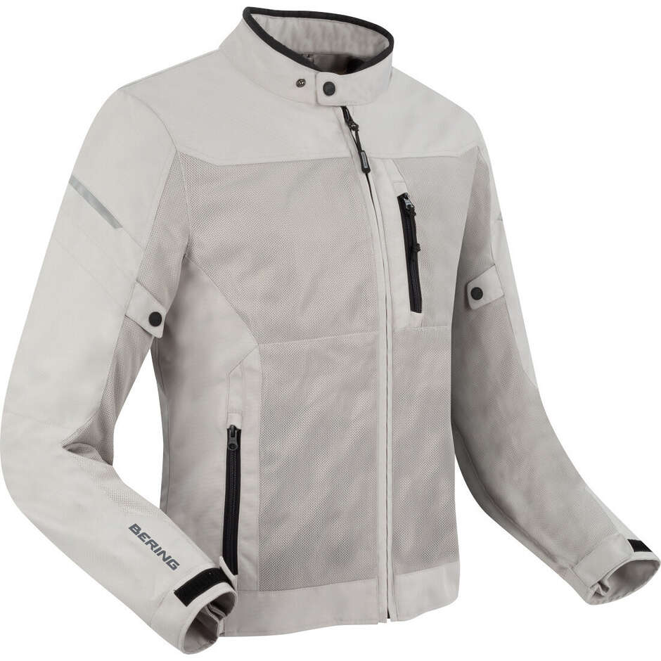 Bering OZONE Silver Motorcycle Jacket