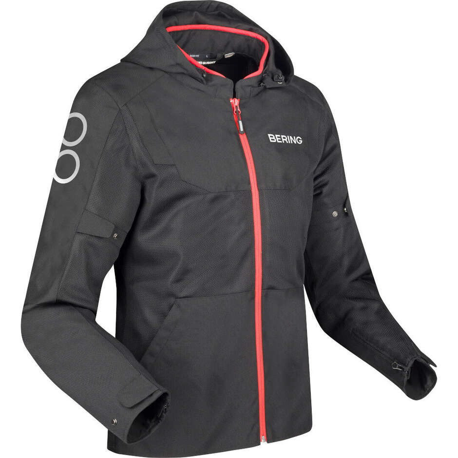 Bering PROFIL Motorcycle Jacket Black Red