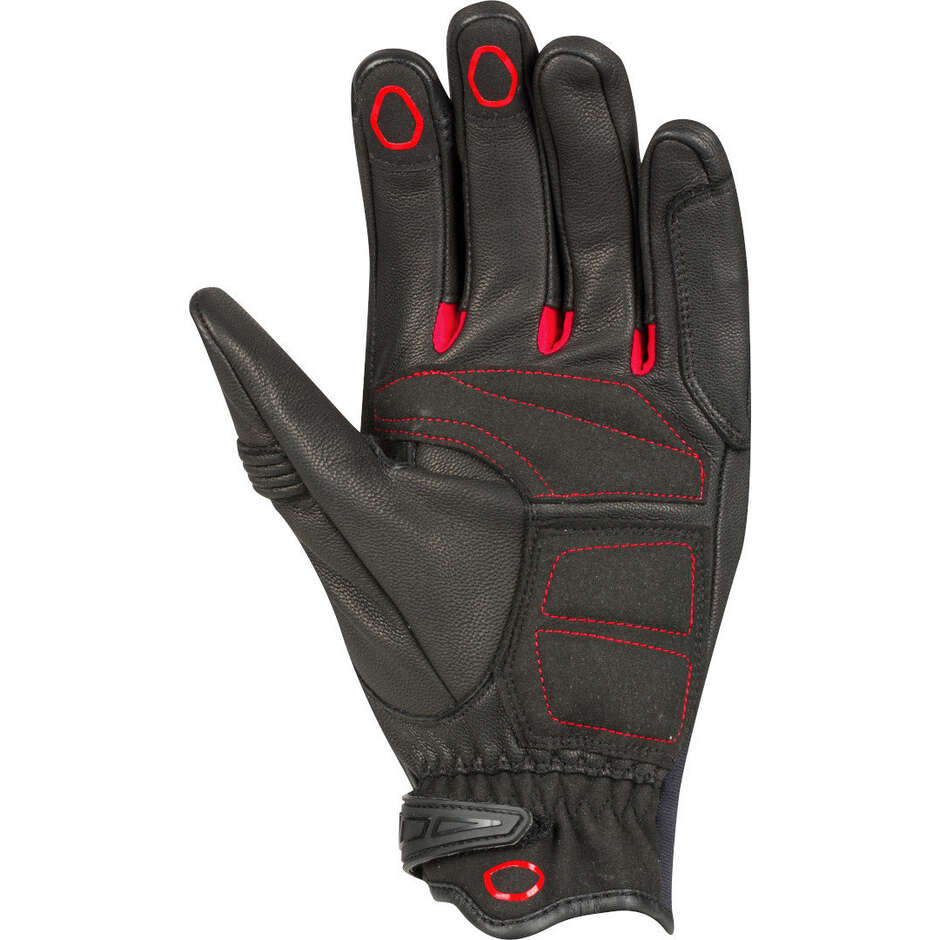 Bering RADIAL Motorcycle Gloves Black Red
