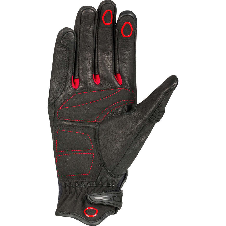 Bering RADIAL Motorcycle Gloves Black Red