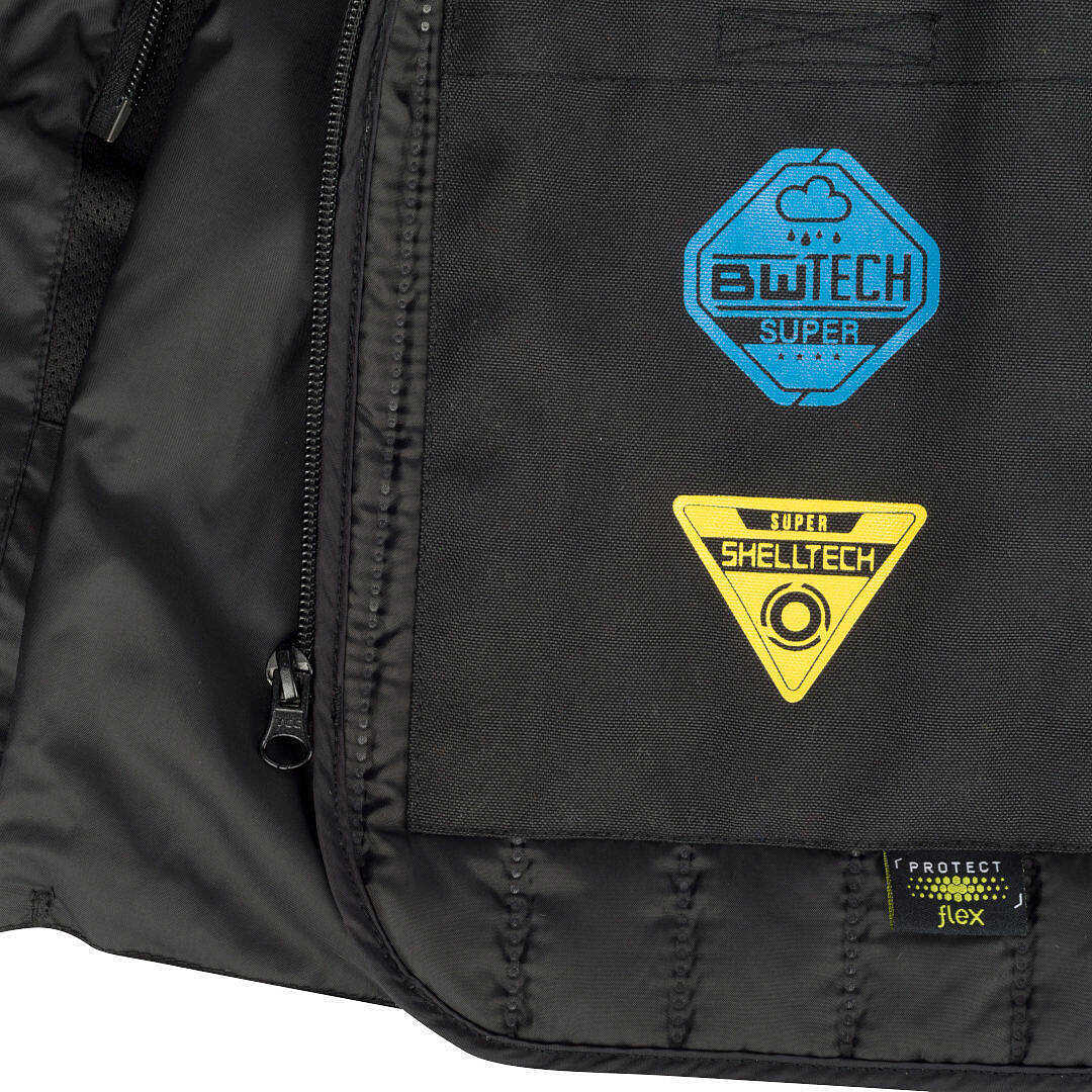BERING Maniwata Motorradjacke – Schwarz, Größe L, Wasserdicht & Reflektierend