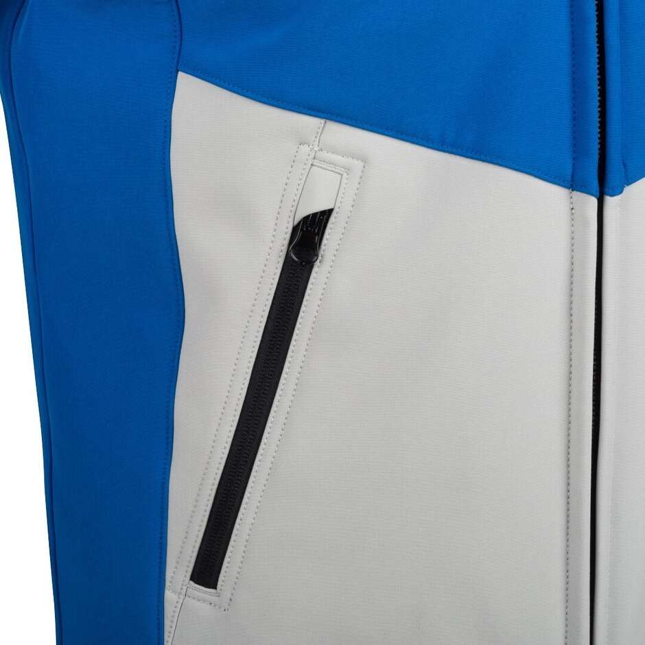 Bering ROTOR Motorcycle Jacket Light Blue Grey