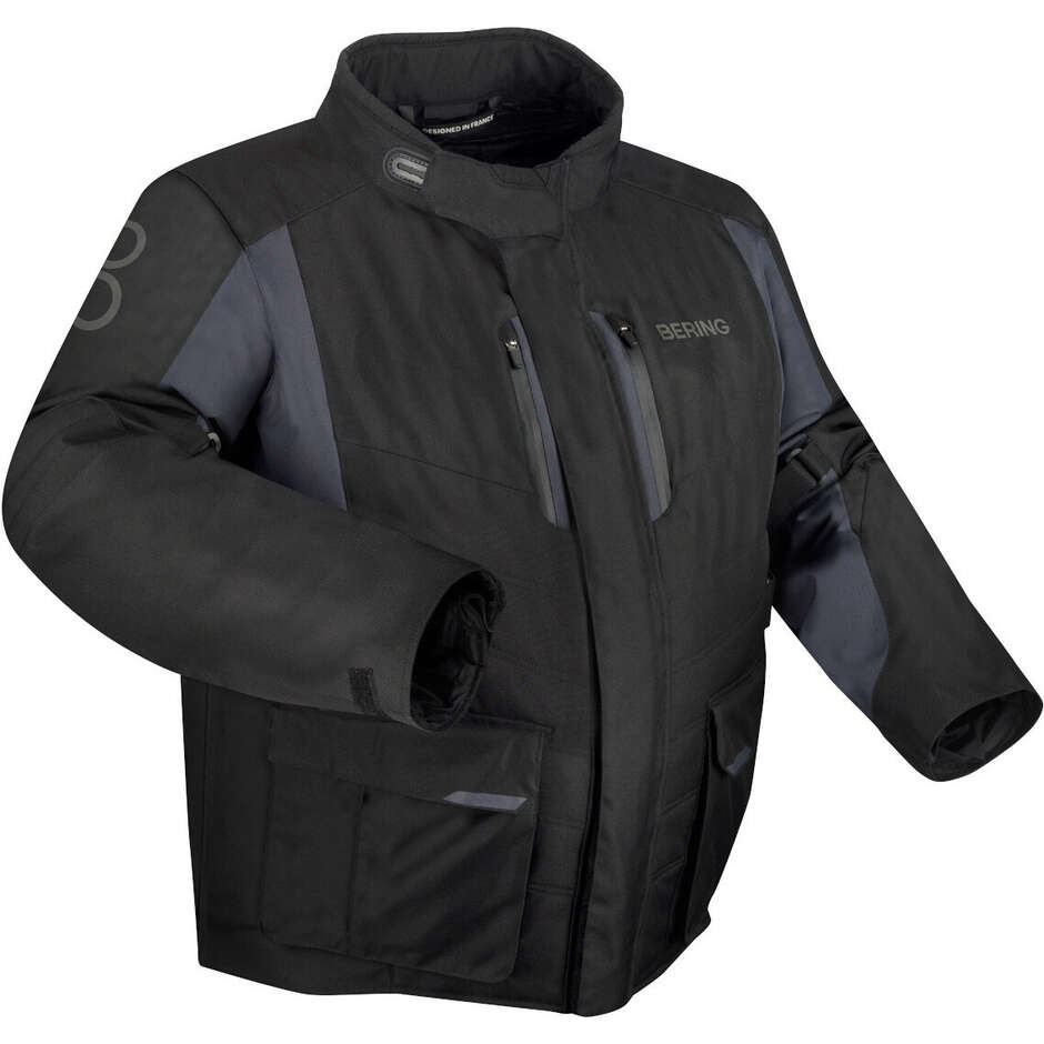 Bering SIBERIA King Size Motorcycle Jacket Black Grey