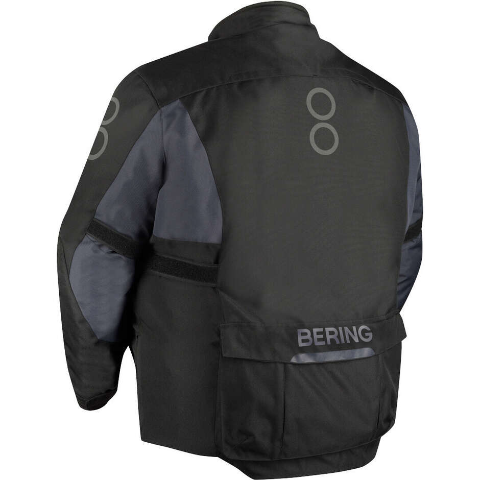 Bering SIBERIA King Size Motorcycle Jacket Black Grey