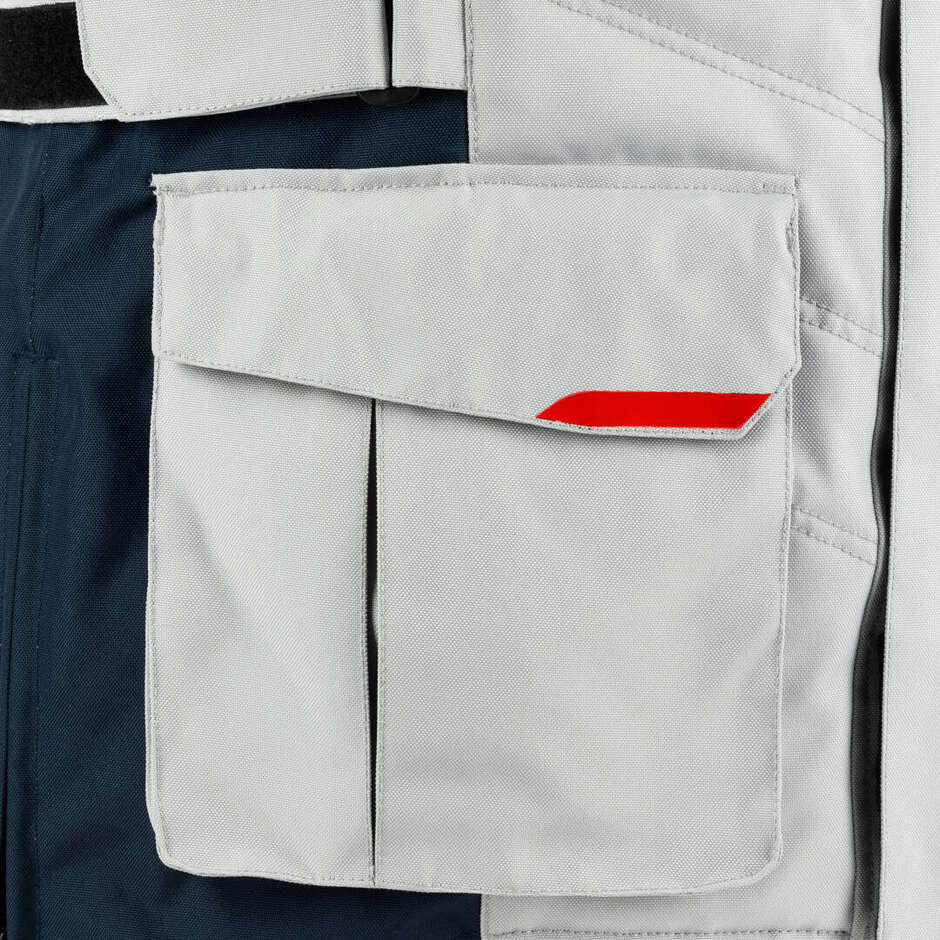 Bering SIBERIA Motorcycle Jacket Grey Blue Red