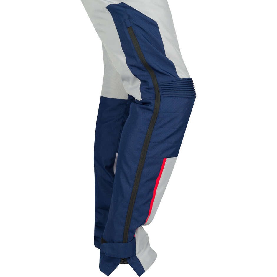 Bering SIBERIA Motorcycle Pants Grey Blue Red