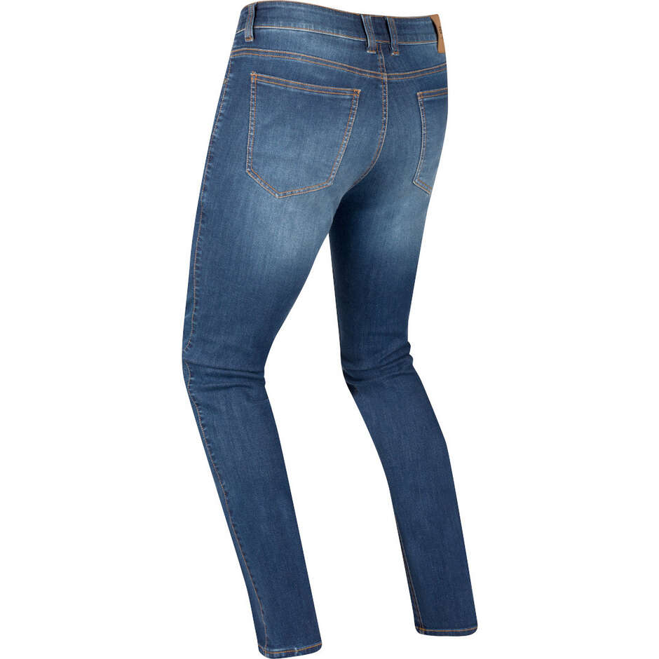 Bering TRUST Tapered Blue Washed Motorcycle Pants
