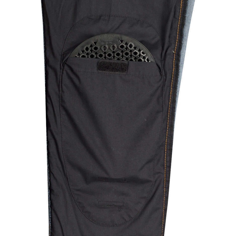 Bering TRUST Tapered Blue Washed Motorcycle Pants