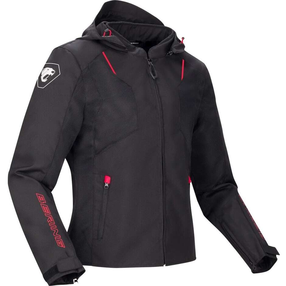 BERING WING Motorcycle Jacket Black/Red