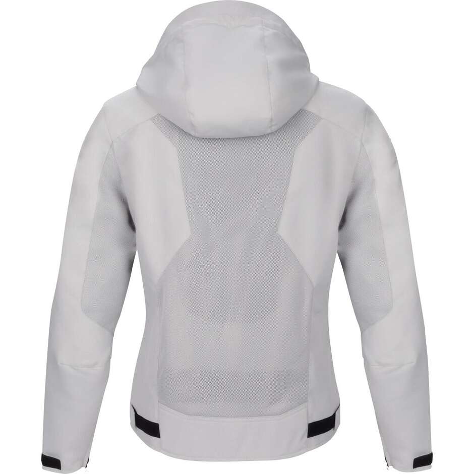 BERING WING Motorcycle Jacket Light Grey/Black