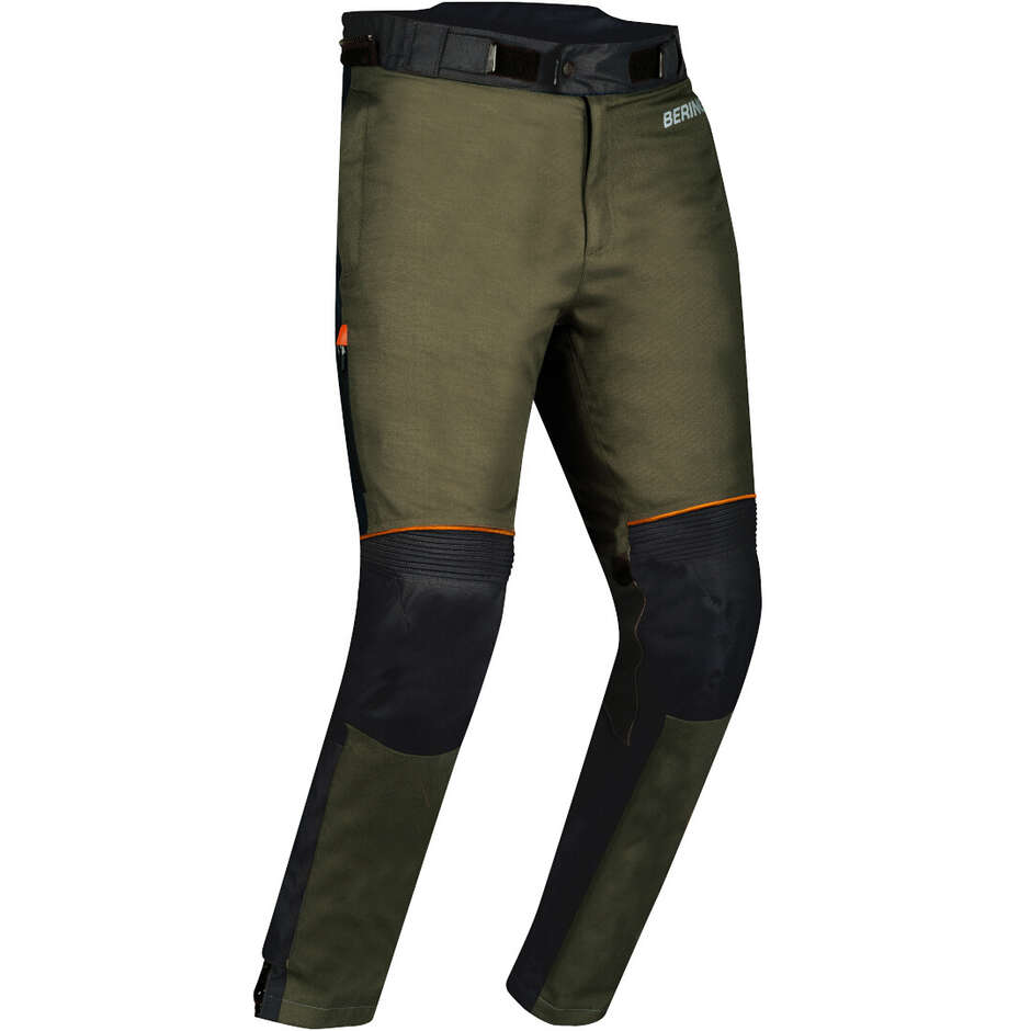 Bering ZEPHYR Motorcycle Pants Black Khaki Orange