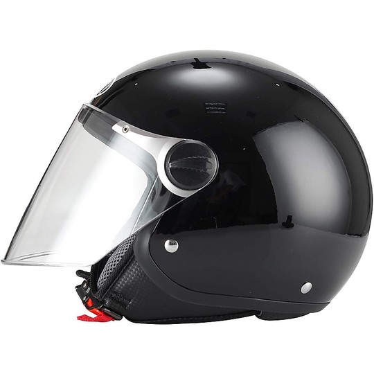 BHR 710 Demi-Jet Motorcycle Helmet Metallic Black