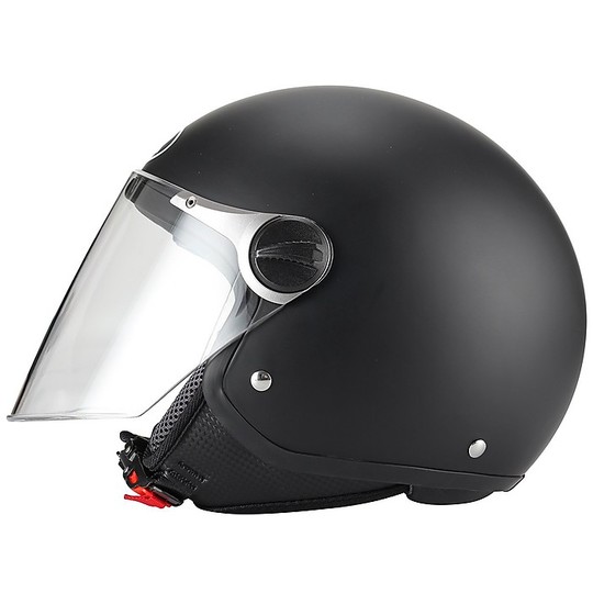 BHR 710 Moto Jet Helmet with Matte Black Long Visor