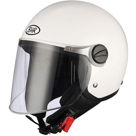 BHR 713 Child's Jet Helmet White With Visor