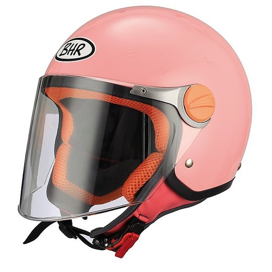 BHR 713 Child's Jet Helmet with Pink Visor