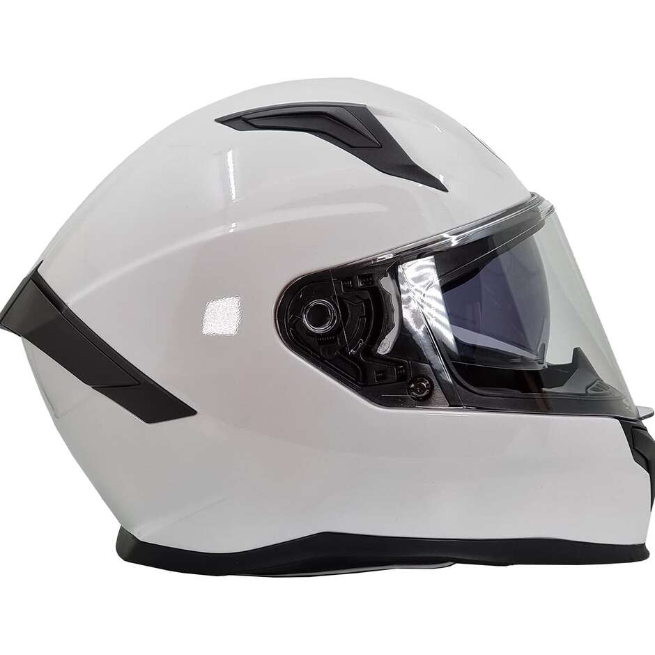 Bhr 831 Rocket Double Visor Full Face Motorcycle Helmet White