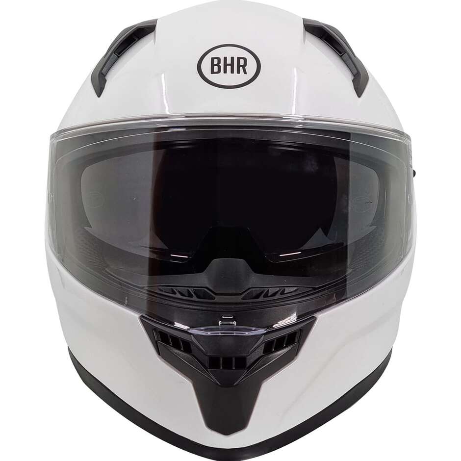 Bhr 831 Rocket Double Visor Full Face Motorcycle Helmet White