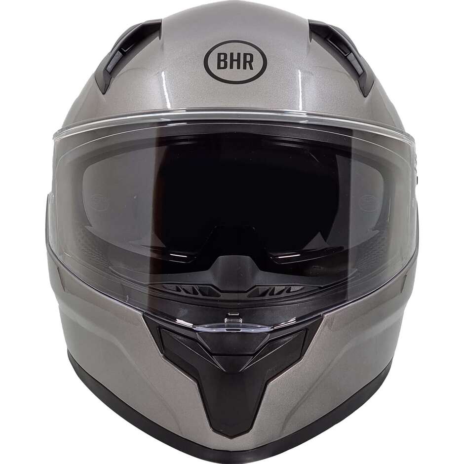 Bhr 831 Rocket Full Face Motorcycle Helmet Double Visor Polished Titanium