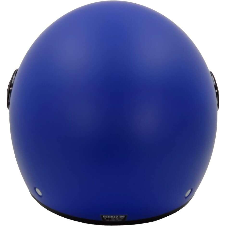 Bhr 832 Minimal Matt Blue Motorcycle Jet Helmet