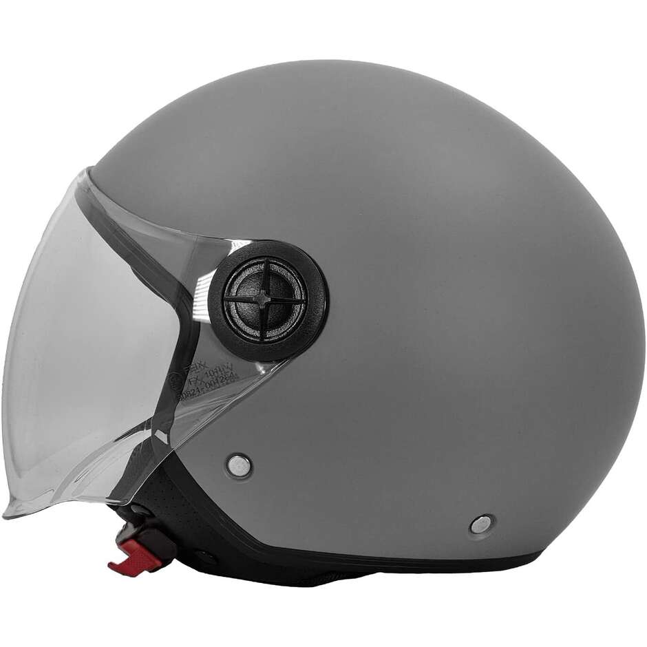 Bhr 832 Minimal Matt Gray Motorcycle Jet Helmet