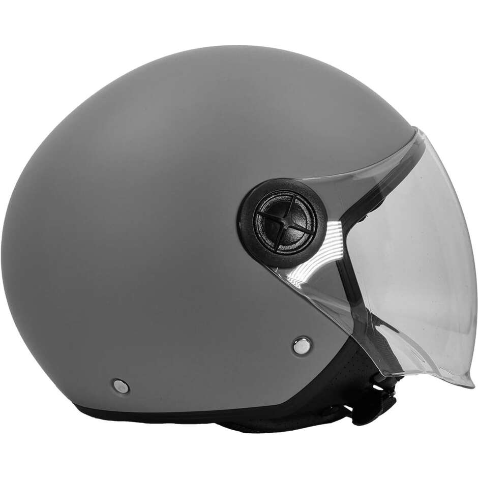 Bhr 832 Minimal Matt Gray Motorcycle Jet Helmet