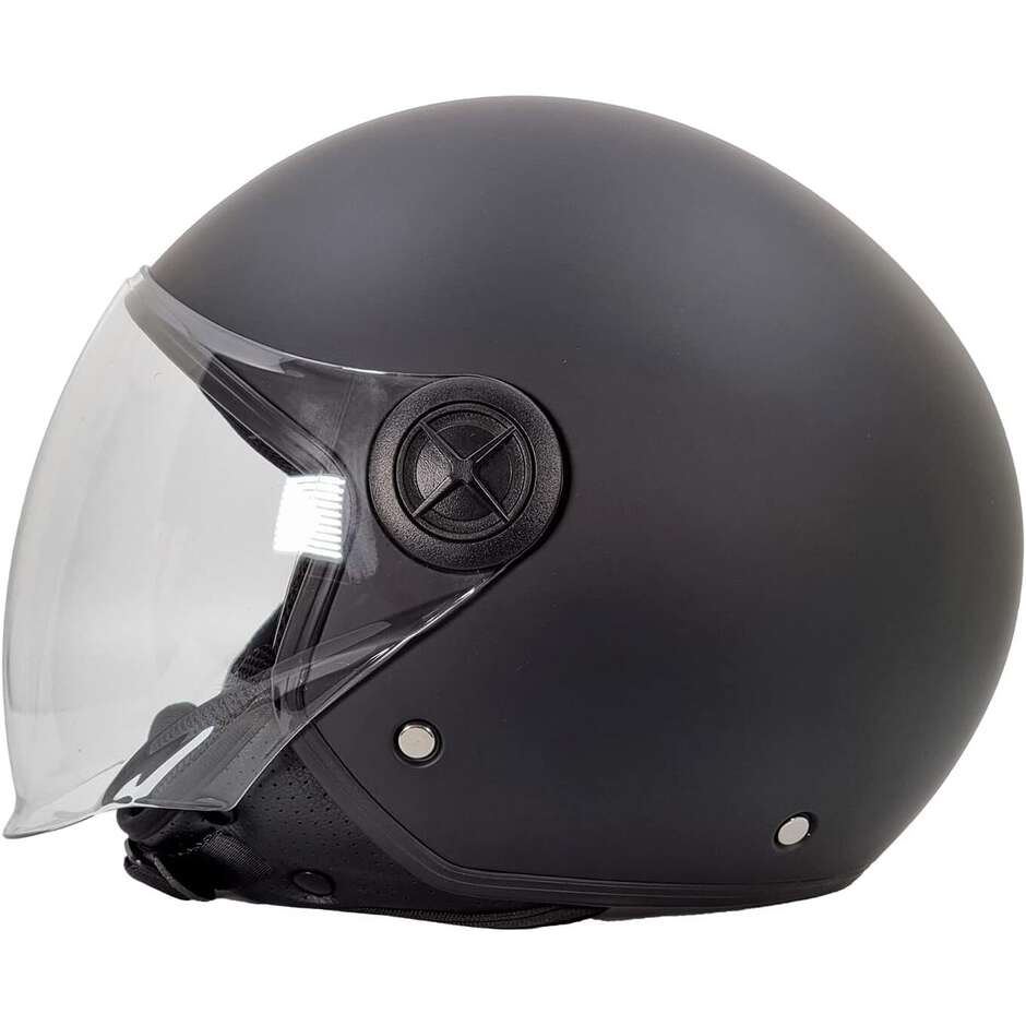 Bhr 832 Minimal Mattschwarzer Jet-Motorradhelm