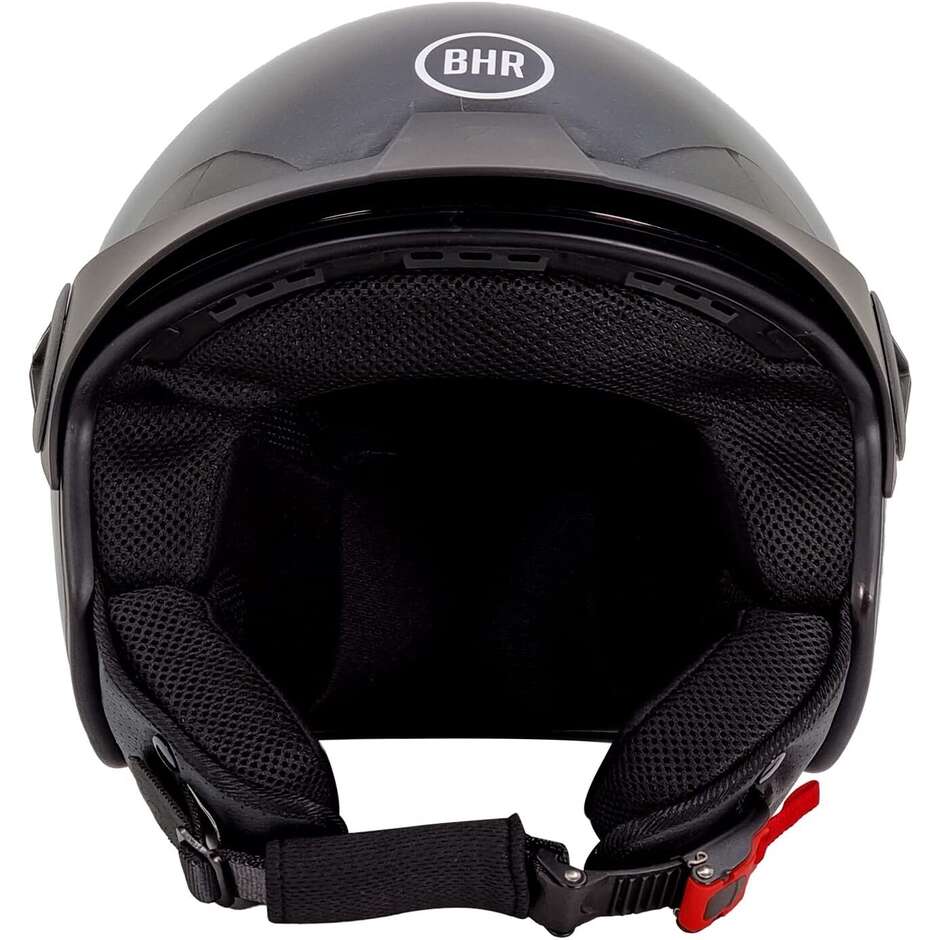 Bhr 833 Peak Matt Black Motorcycle Jet Helmet