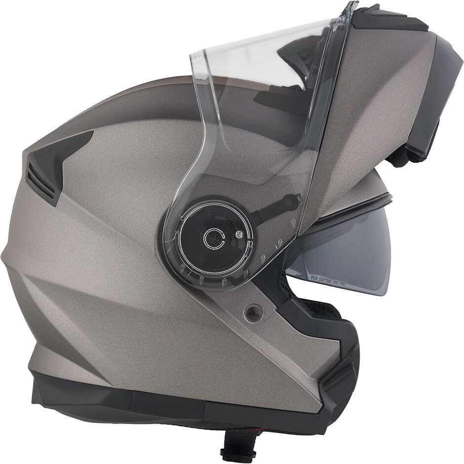 BHR 836 Flip Up Matt Titanium Modular Motorcycle Helmet