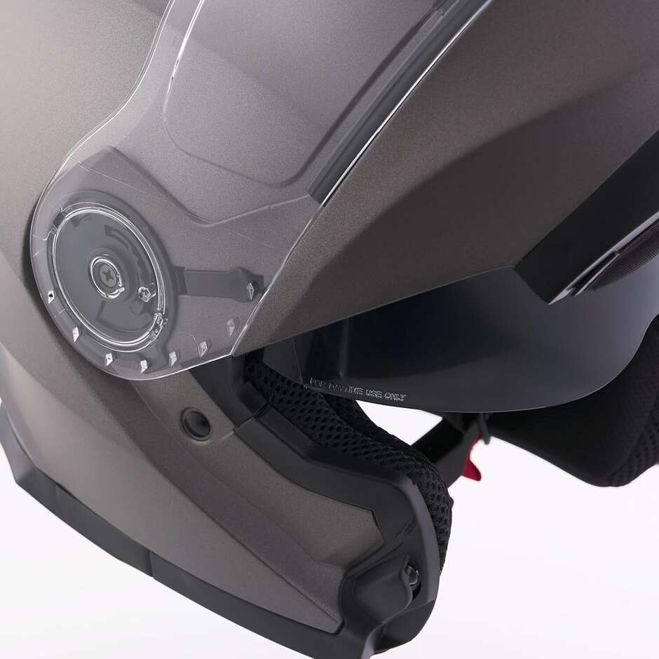 BHR 836 Flip Up Matt Titanium Modular Motorcycle Helmet