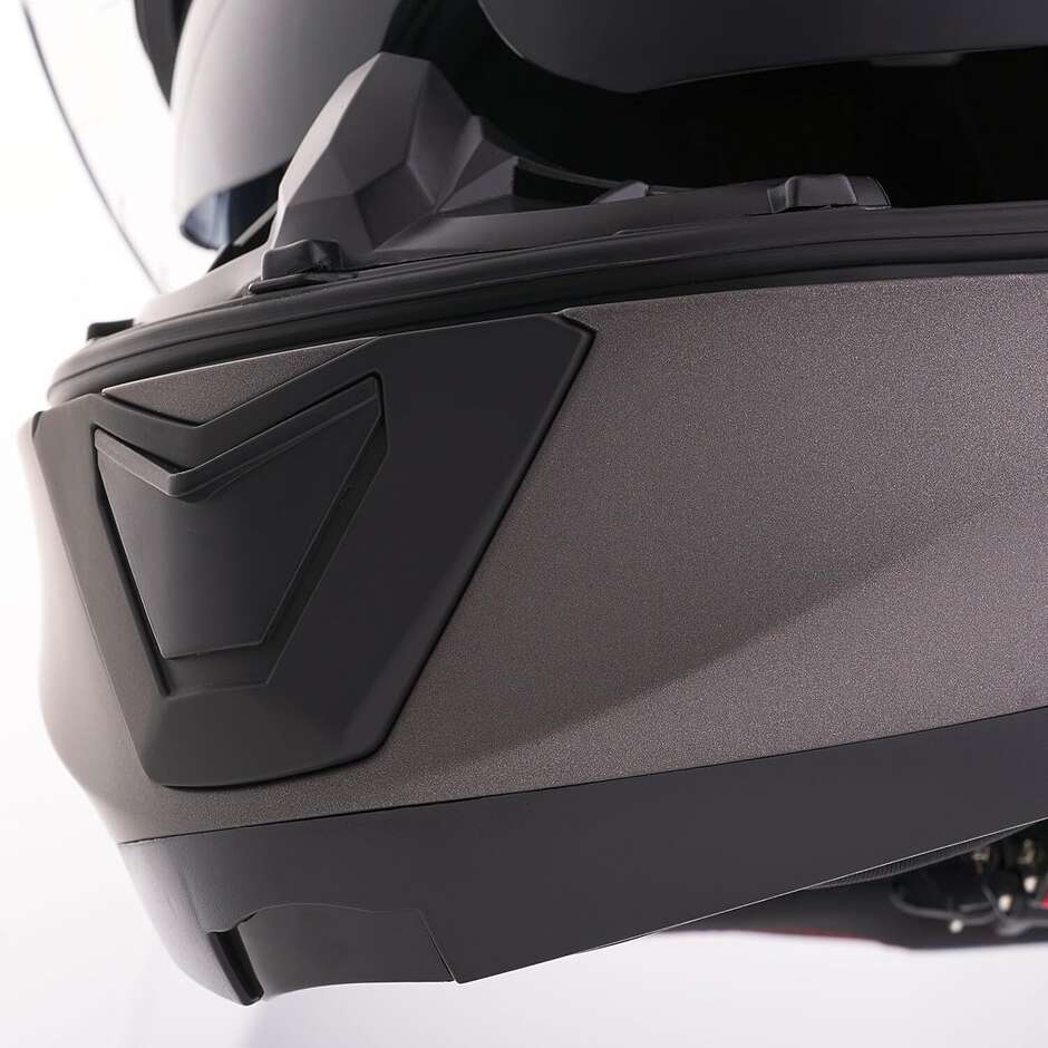 BHR 836 Flip Up Matt Titanium Modular Motorcycle Helmet