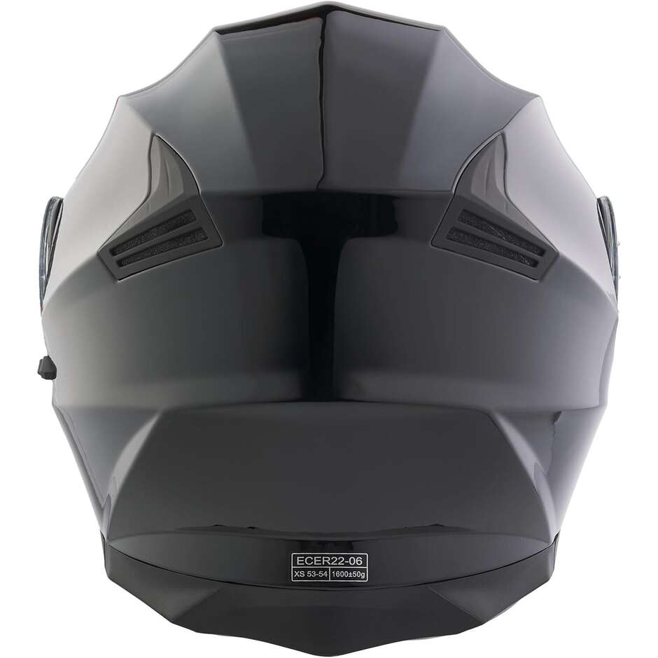 BHR 836 Flip Up Modular Motorcycle Helmet White Black Metallic