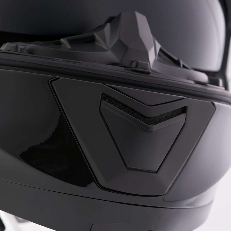 BHR 836 Flip Up Modular Motorcycle Helmet White Black Metallic