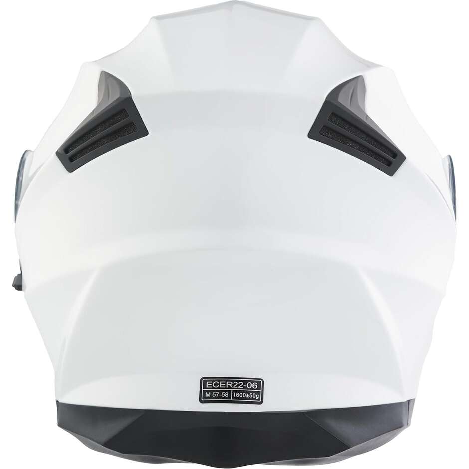 BHR 836 Flip Up White Modular Motorcycle Helmet
