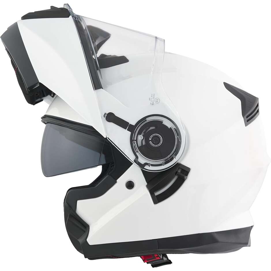 BHR 836 Flip Up White Modular Motorcycle Helmet