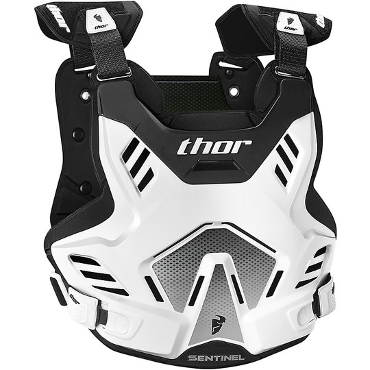 Bib Moto Cross Enduro GP Thor Sentinel-Schutz Schwarz Weiß