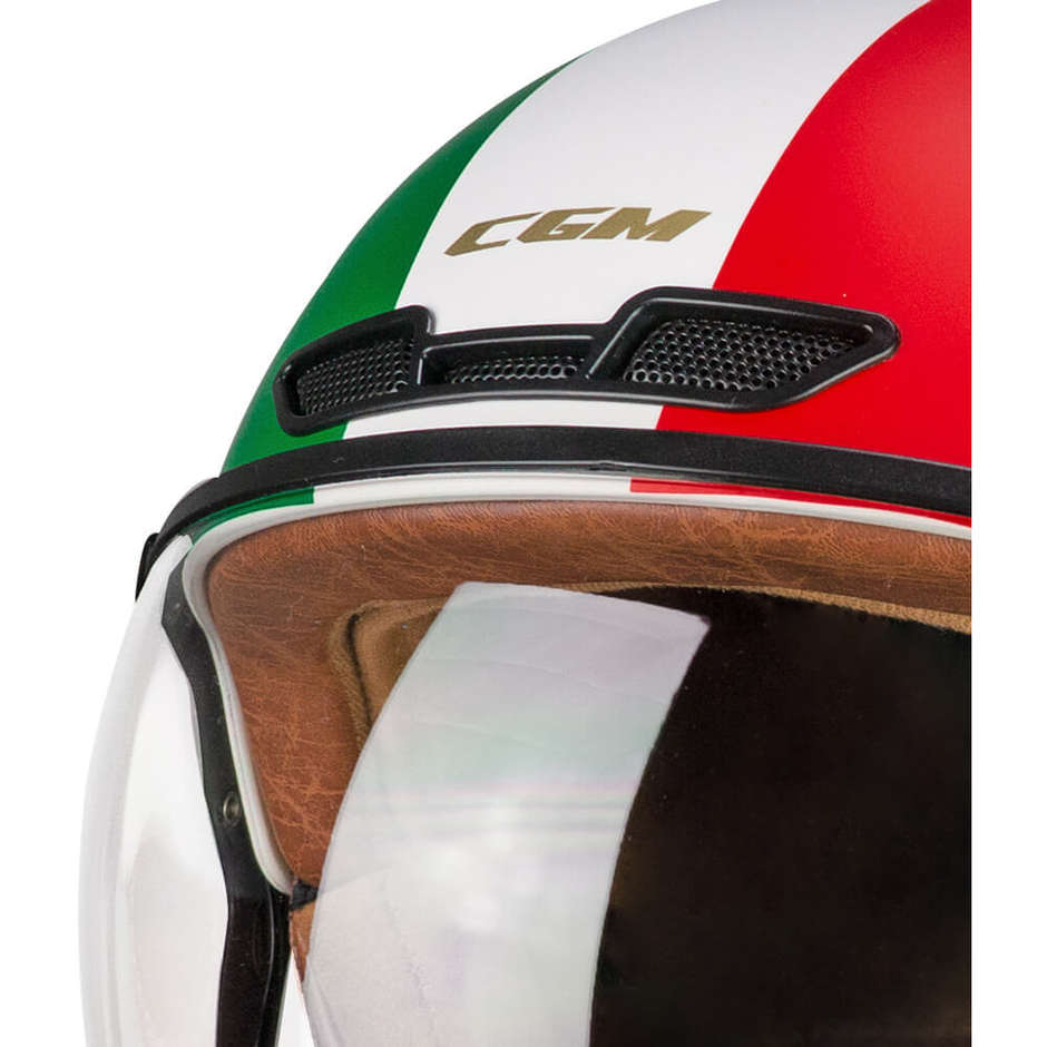 Bike & Ski Helmet CGM 801a EBI ITALIA Green White Red Matt
