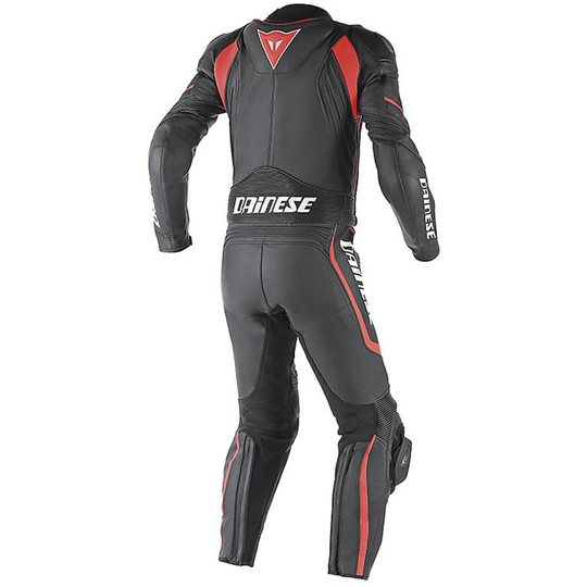 Biker suit Divisible Leather Dainese Avro D1 Black Red