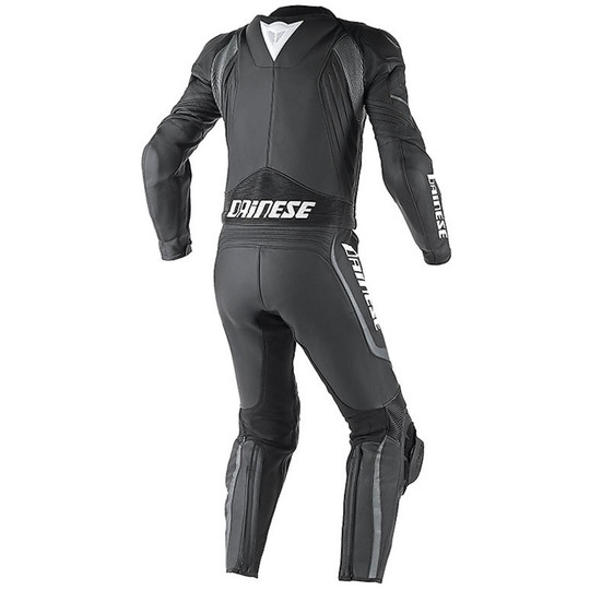 Biker suit Summer Divisible Leather Dainese Avro D1 Black Green