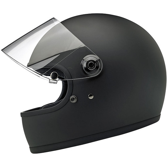 Biltwell Integral Motorcycle Helmet Model Gringo S With Matte Black Visor
