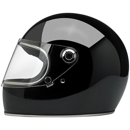 Biltwell Integral Motorcycle Helmet Model Gringo S With Shiny Black Visor