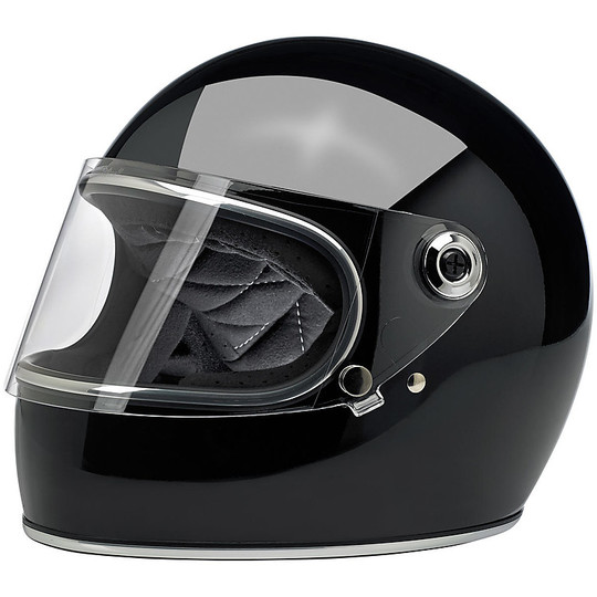 Biltwell Integral Motorradhelm Modell Gringo S mit glänzendem schwarzem Visier