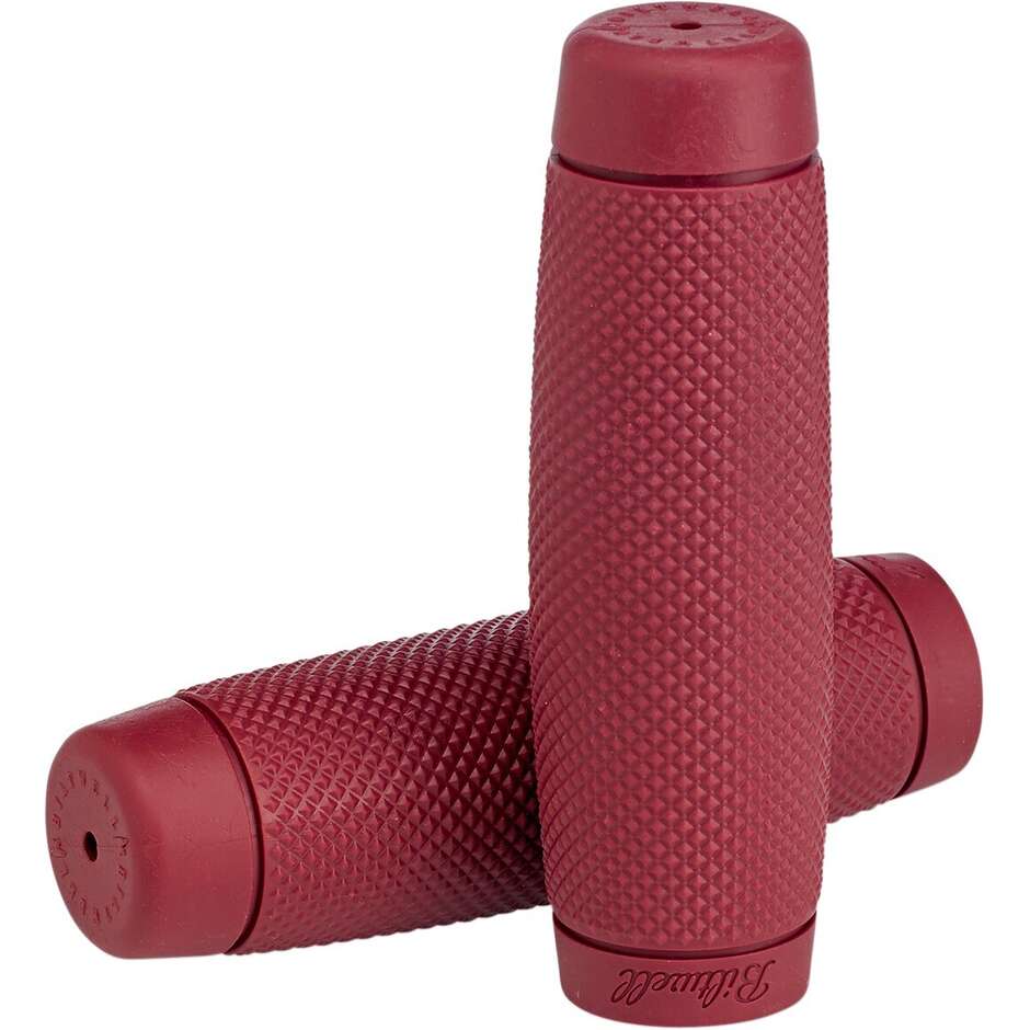 BiltWell Universal Rubber Grips 22 mm RECOIL Bordeaux Red