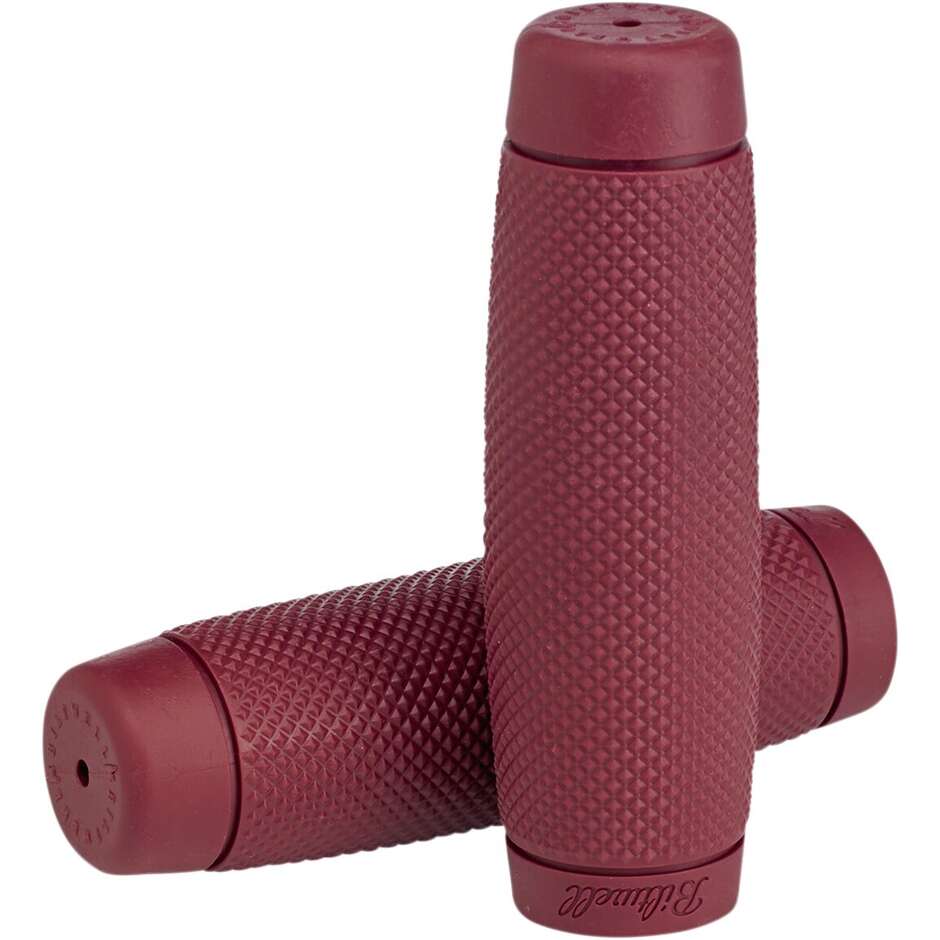 BiltWell Universal Rubber Grips 25.4 mm RECOIL Bordeaux Red