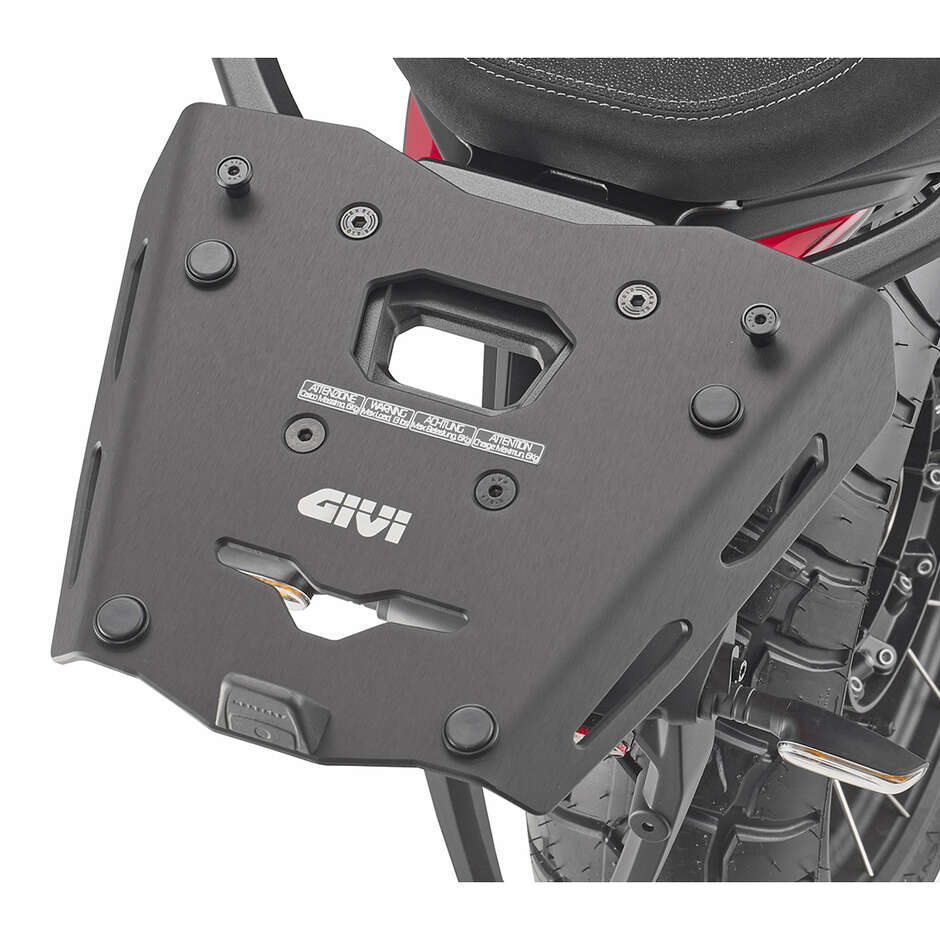 Black aluminum rear attachment for Monokey Givi SRA8208 top case For MOTO GUZZI Stelvio 1000 (24)