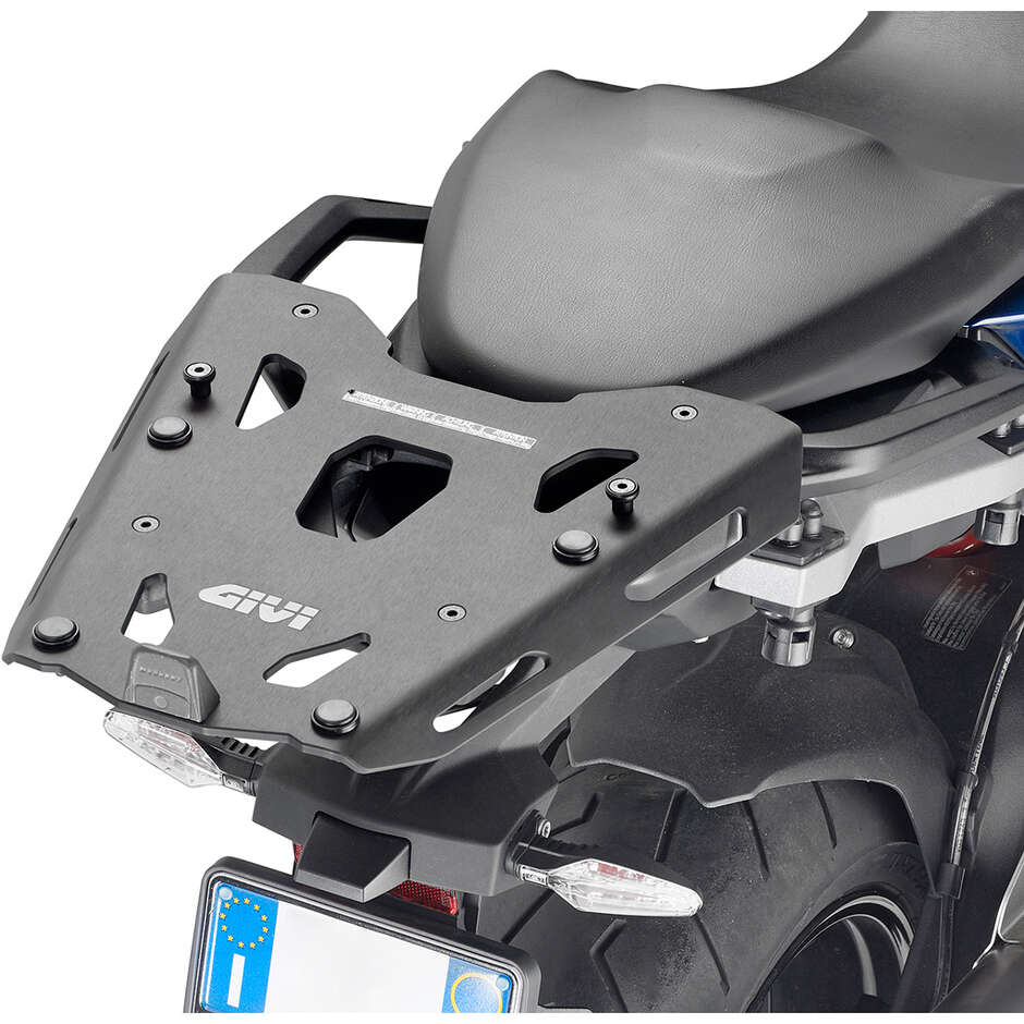 Black aluminum rear rack for Givi SRA5138B Monokey top case For BMW S 1000 XR (20 > 24)