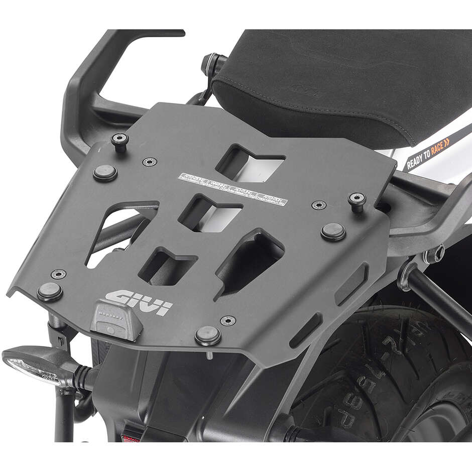Black aluminum rear rack for Givi SRA7713 Monokey top case For KTM 1290 Super Adventure R / S (21 > 24)