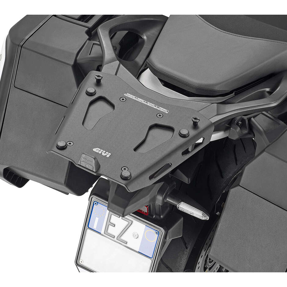 Black aluminum rear rack for Monokey Givi SRA1196 top case For HONDA NT1100 (22 > 24)