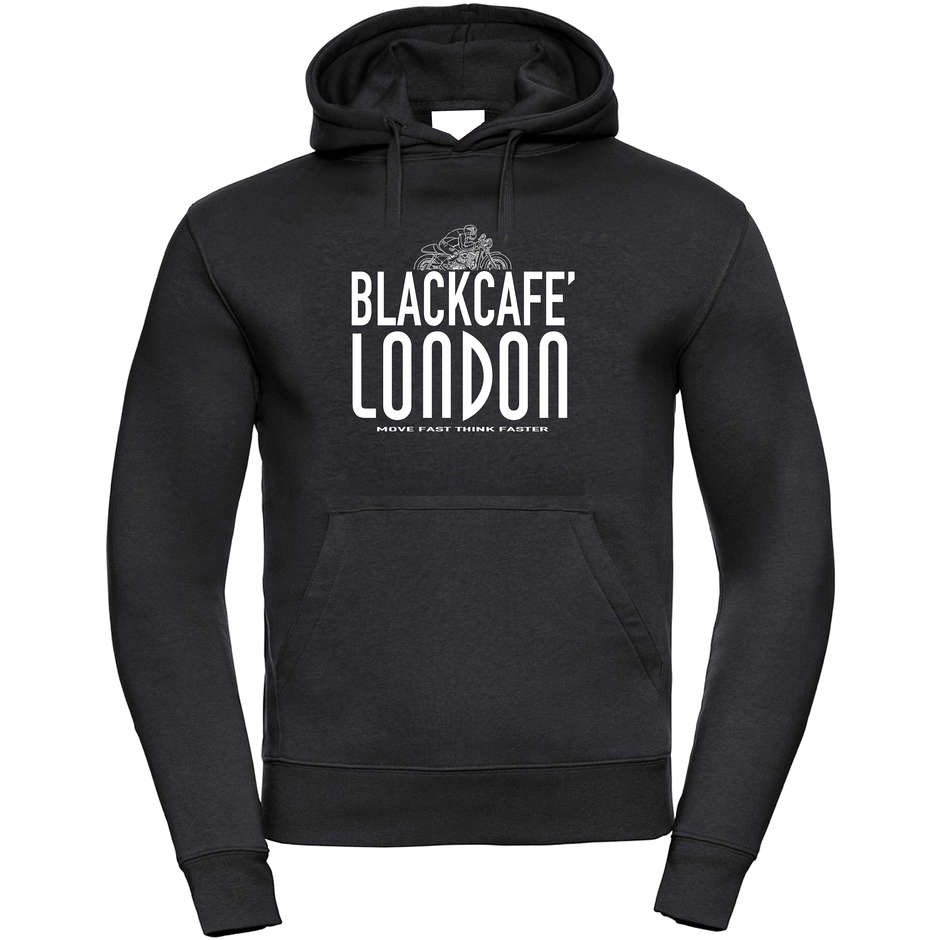 Black Cafè London 2.0 Sweatshirt With Black White Printed Hood