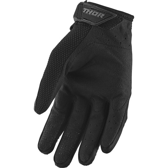 Black Cross Enduro Thor S9 Spectrum Motorcycle Gloves
