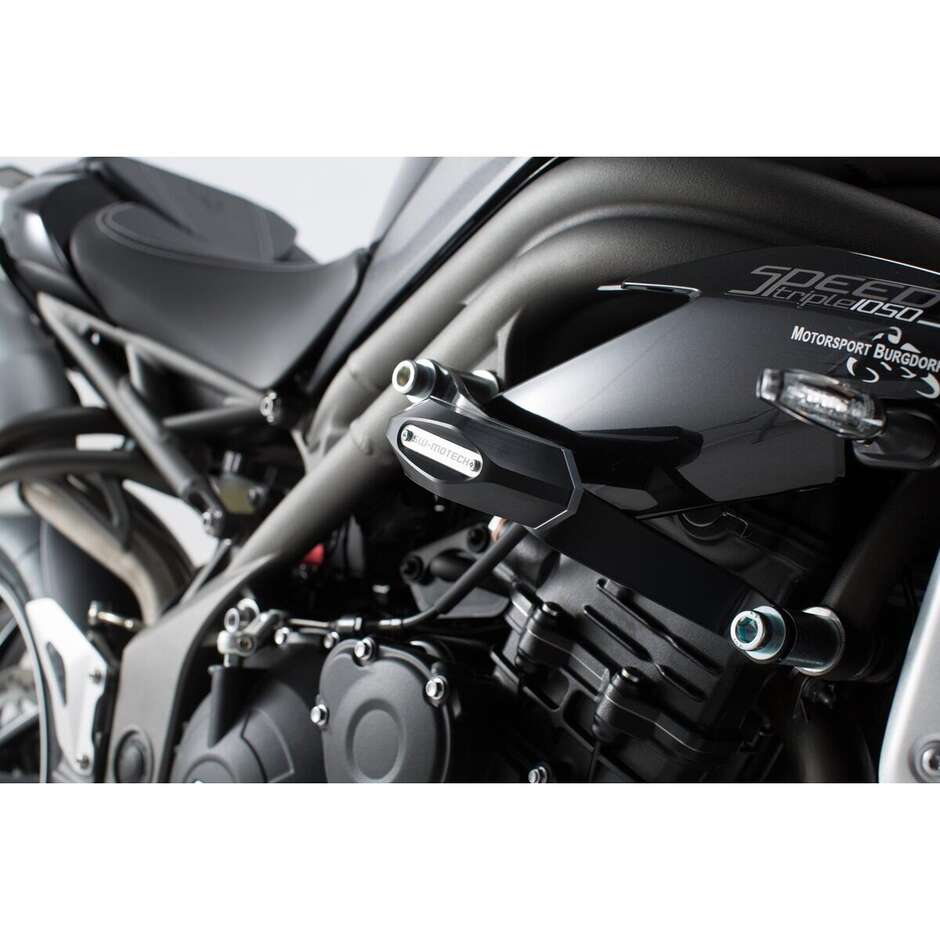 Black Frame Slider Kit STP.11.590.10300/B For Triumph Speed Triple 1050 (10-)